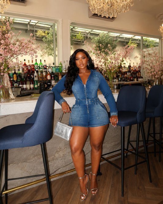 Maliyah Denim Romper