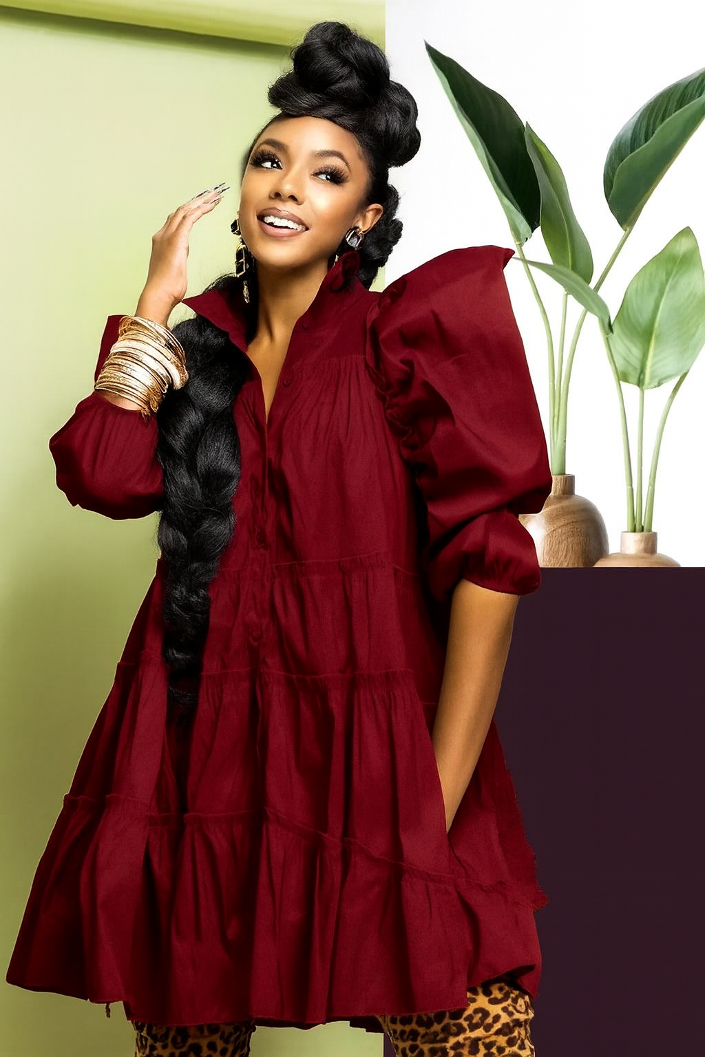 Mesha Swing Dress Perfect collection