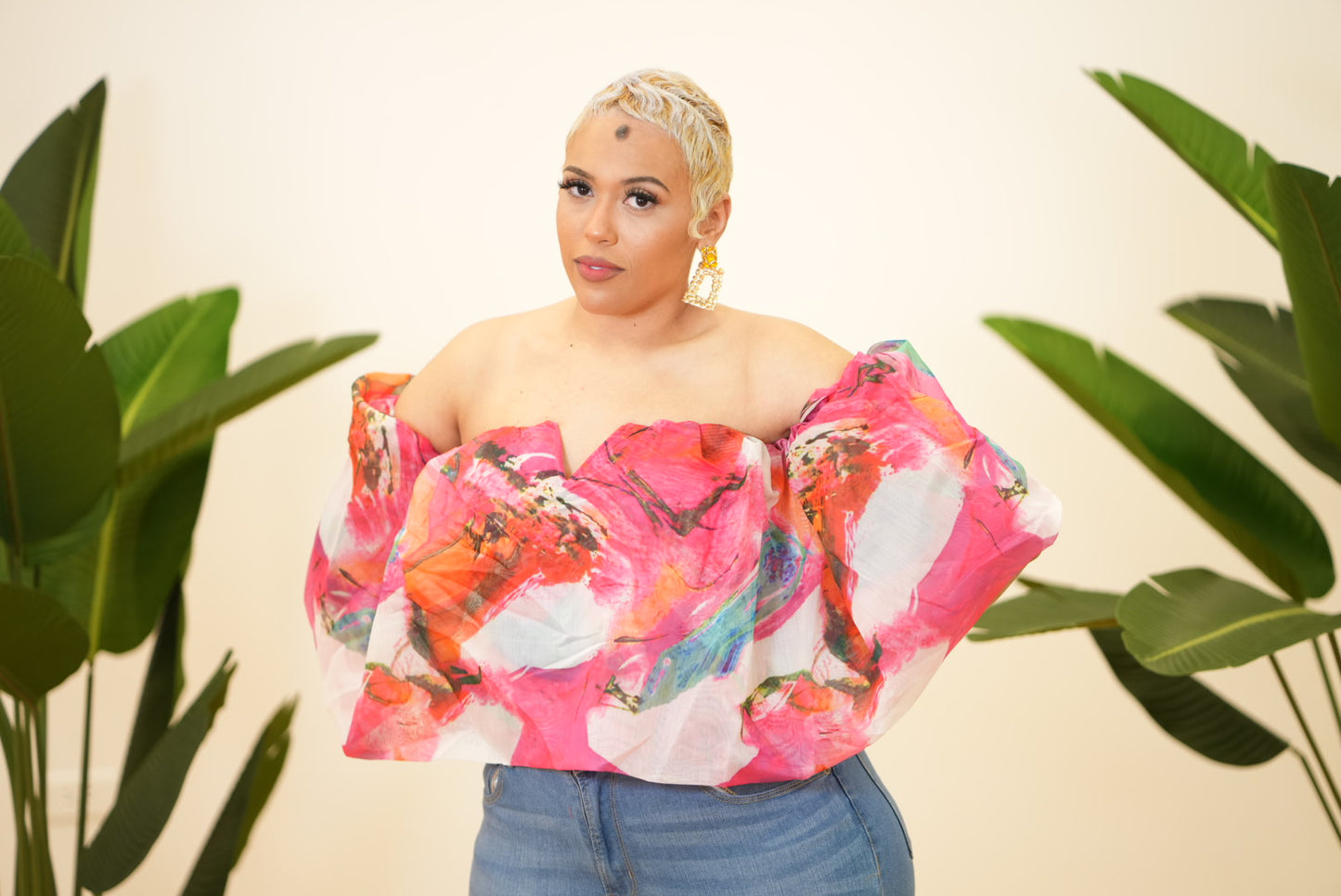 Mia Pink Off Shoulder Perfect Fit Collection