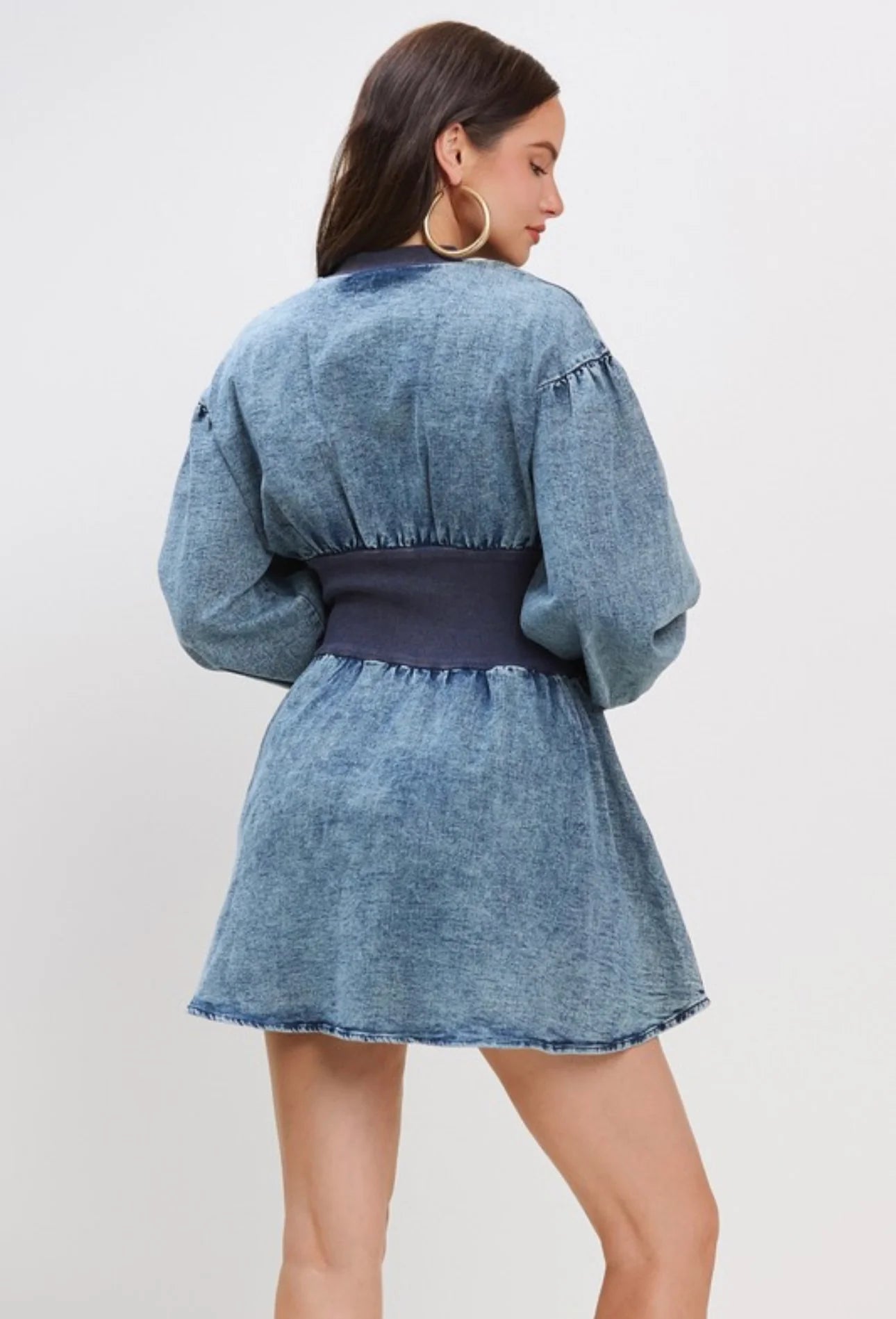 Lyric Denim Skater Dress