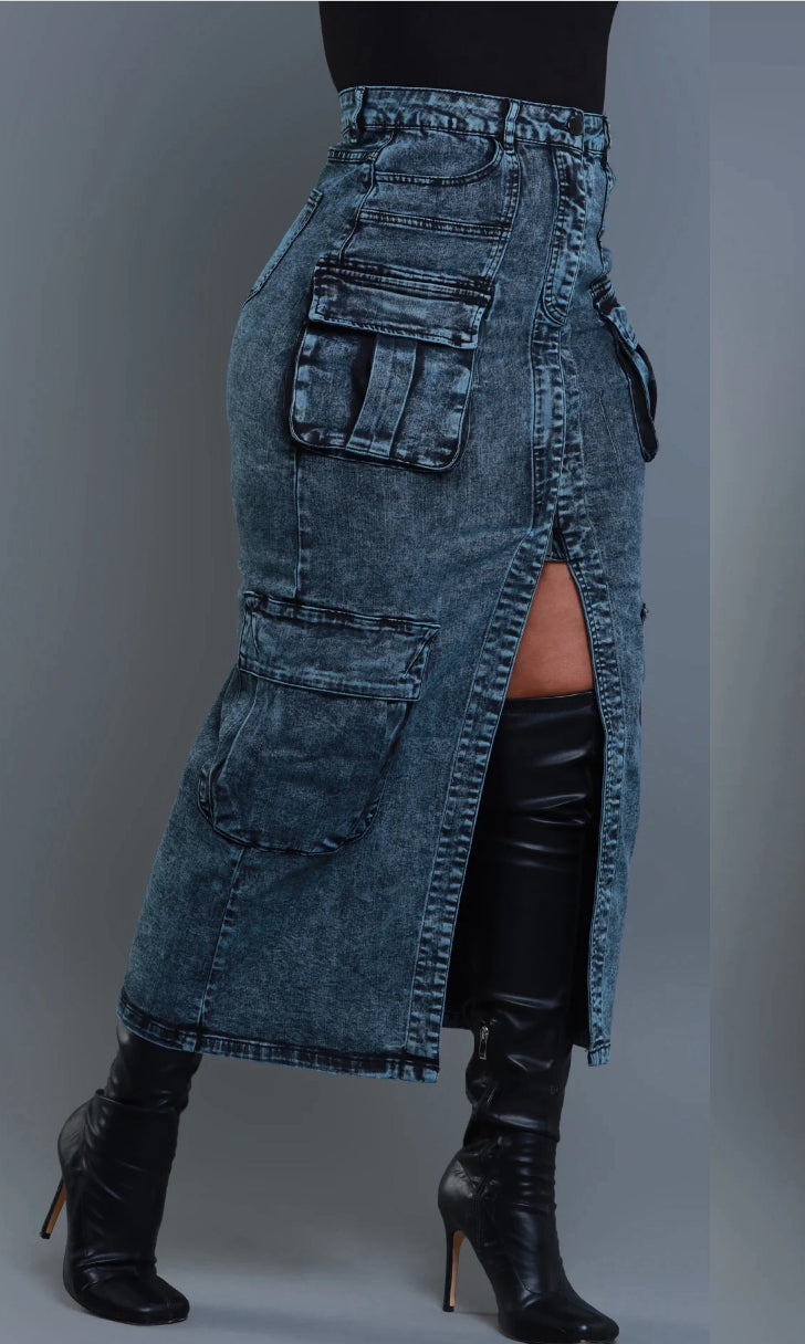 Denim Cargo Skirt Perfect Fit collection