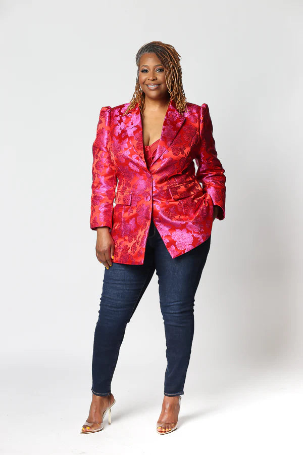 tarah multi color blazer