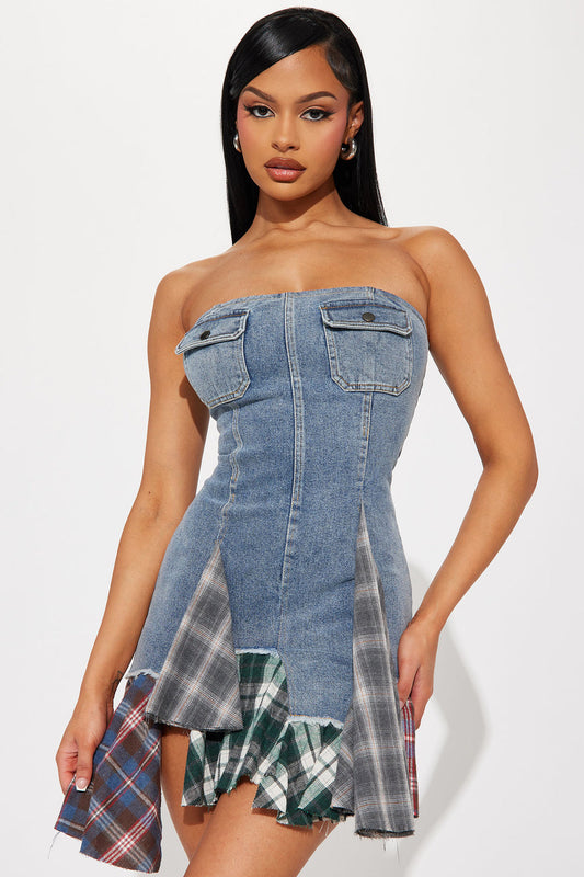 Virgo Plaid Dress