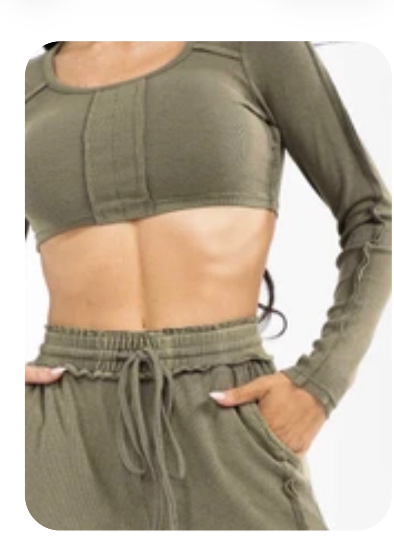 Kelia Ribbed Pant Set