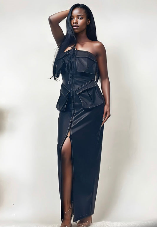 Black Leather Dress
