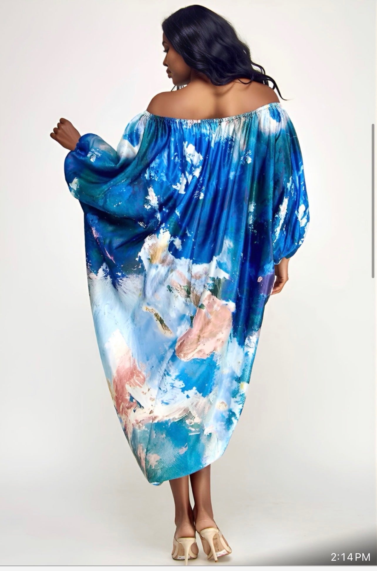 Ocean Breeze Off-Shoulder Blouse