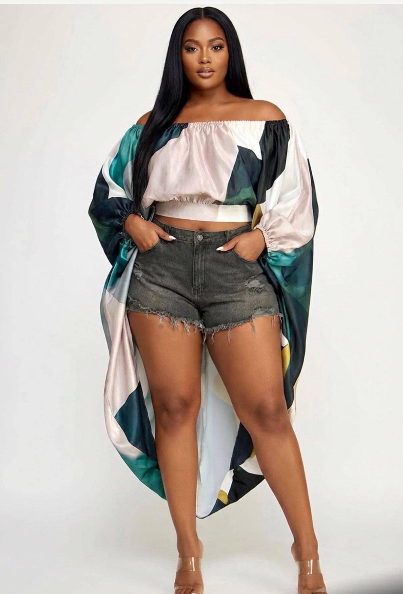 Ocean Breeze Off-Shoulder Blouse