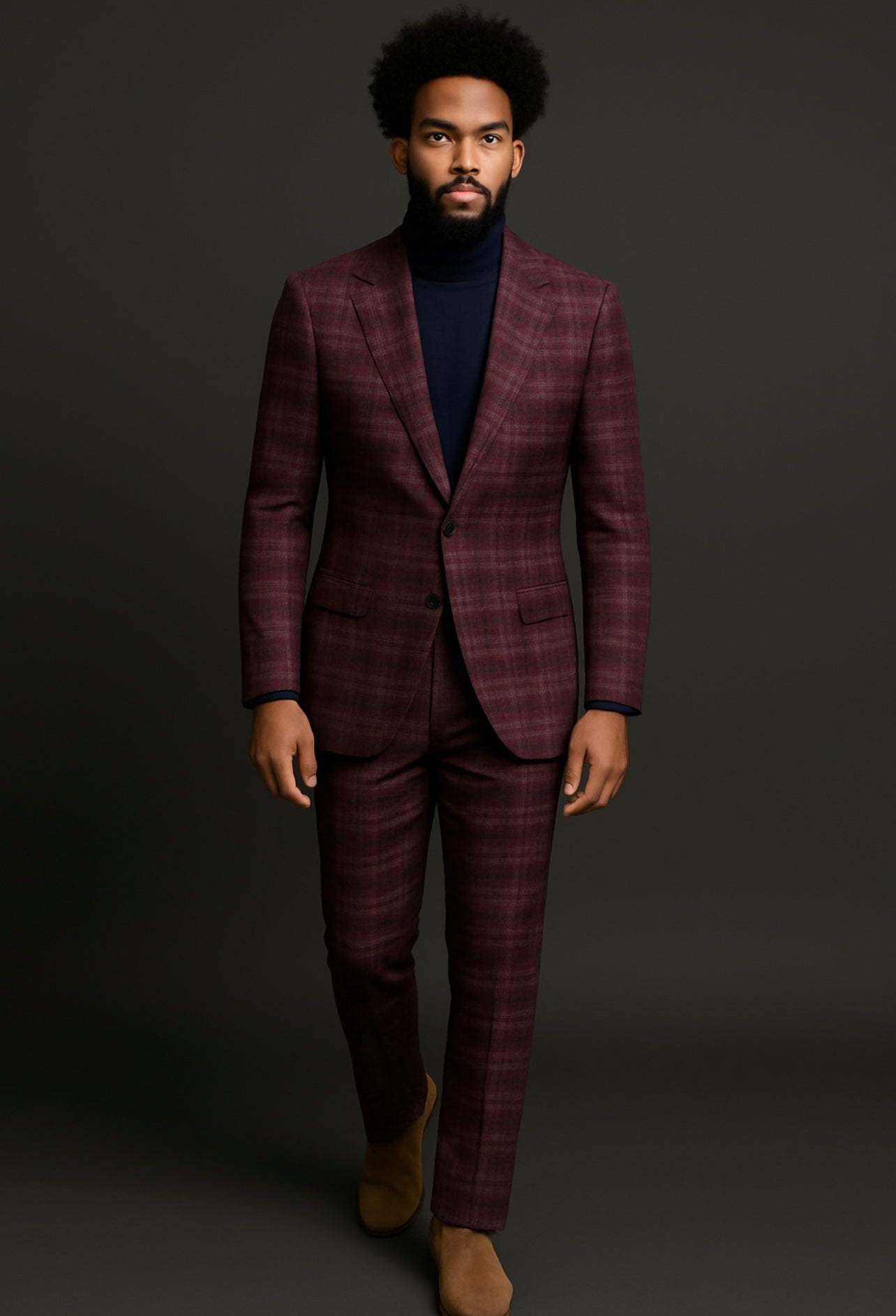 Toms Plaid 3pc Suit Set