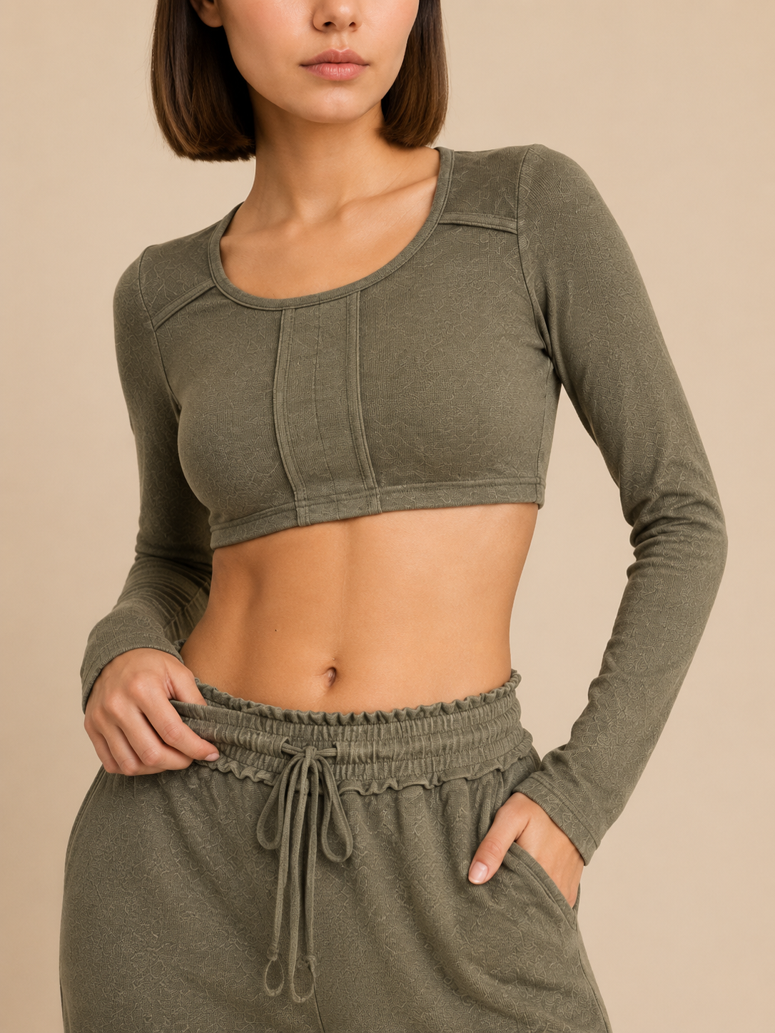 Kelia Ribbed Pant Set