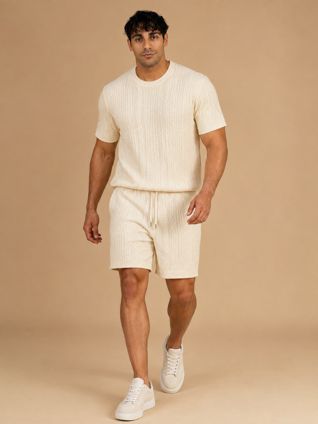 The Executive Leisure Textured Knit Set
