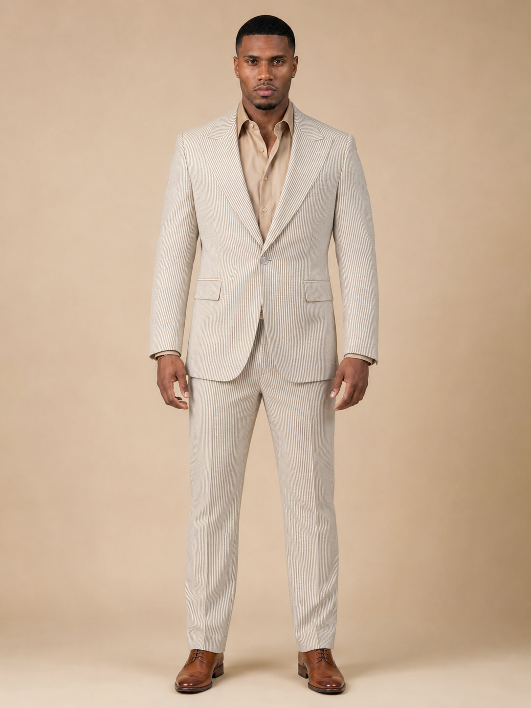 Luke Seersucker Men's Suit