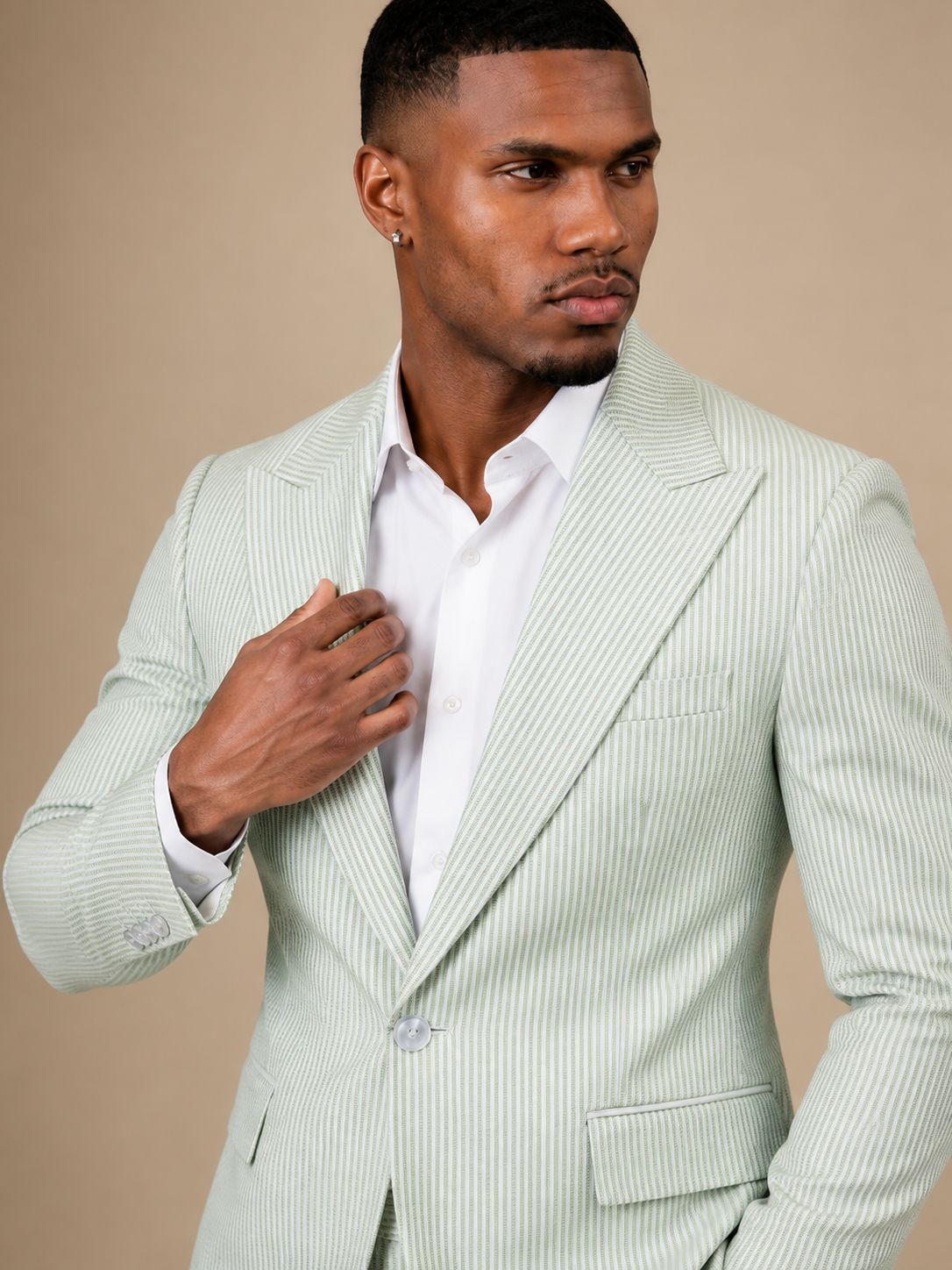 Luke Seersucker Men's Suit