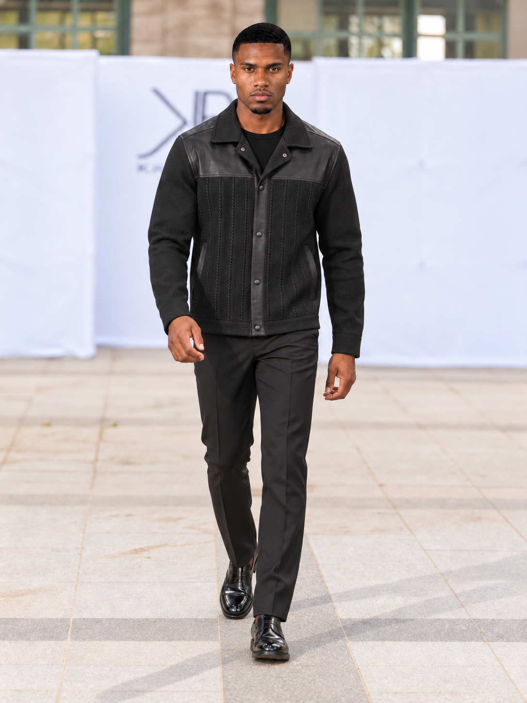 After Hours Men's Cable Knit Jacket