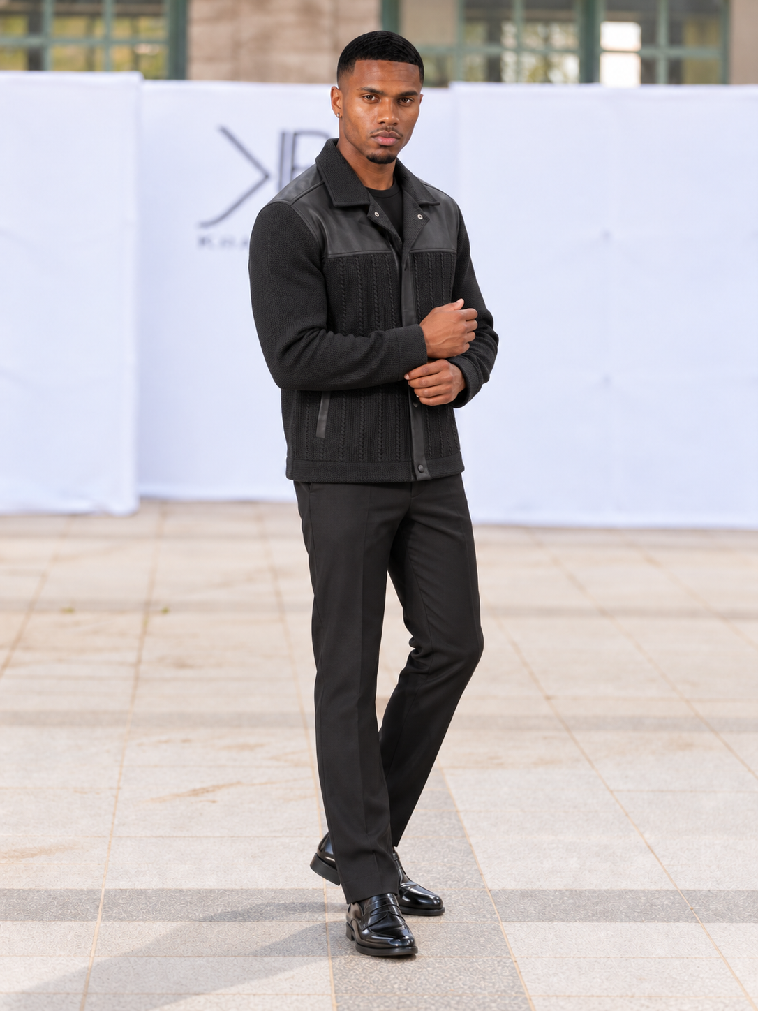 After Hours Men's Cable Knit Jacket