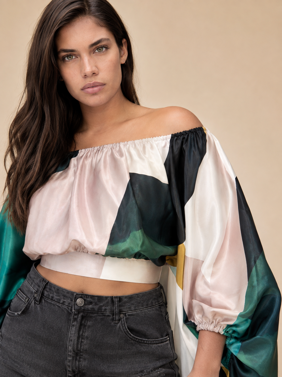 Ocean Breeze Off-Shoulder Blouse