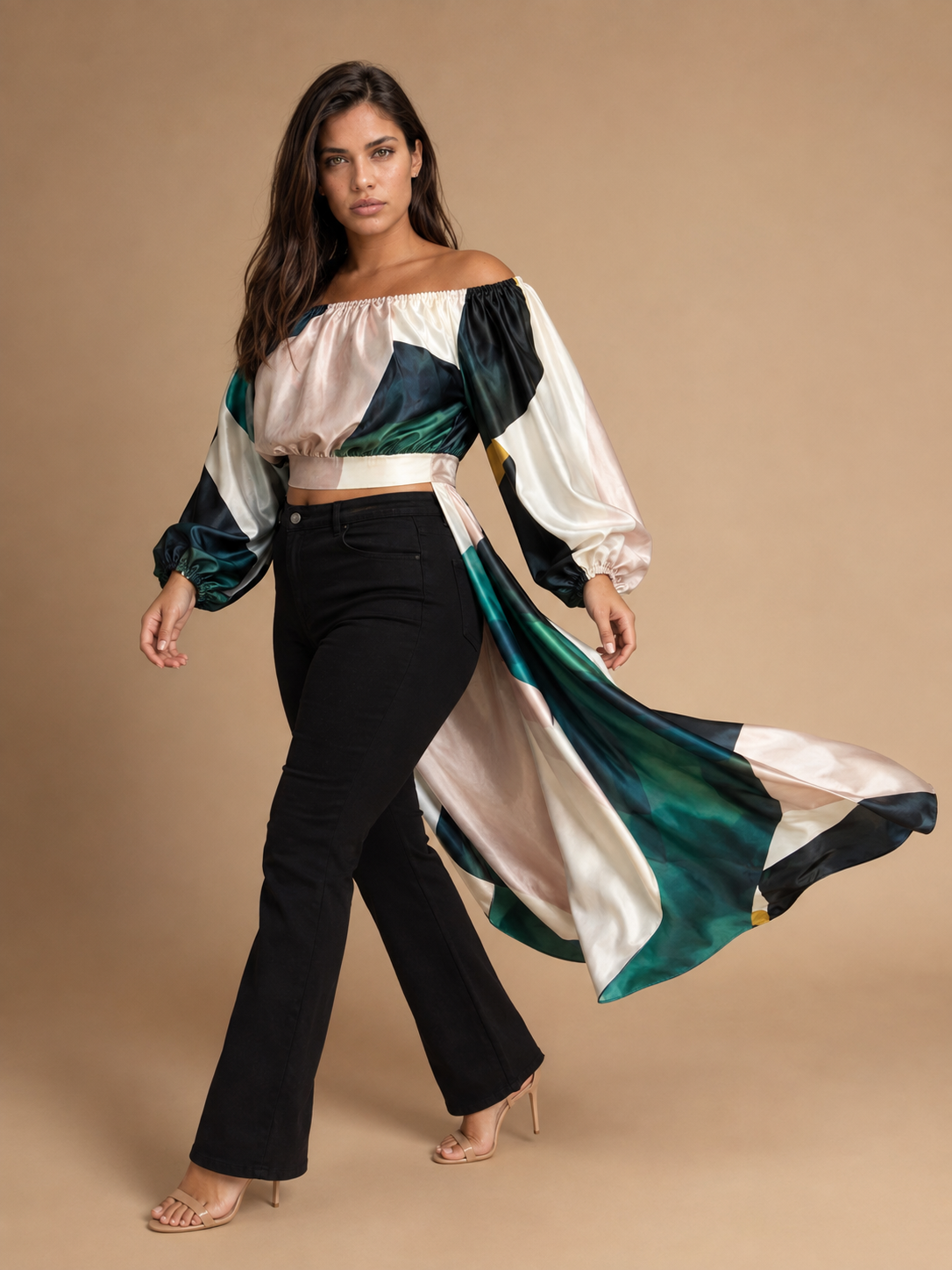 Ocean Breeze Off-Shoulder Blouse