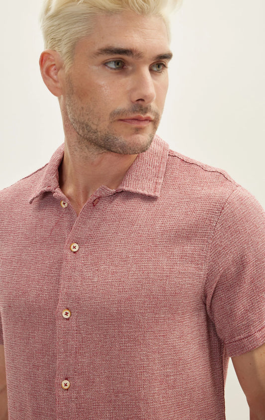 Nasir Knit Button-Up