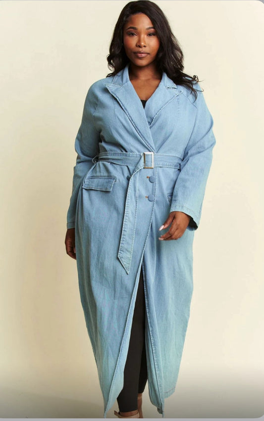 Blue Slit dress