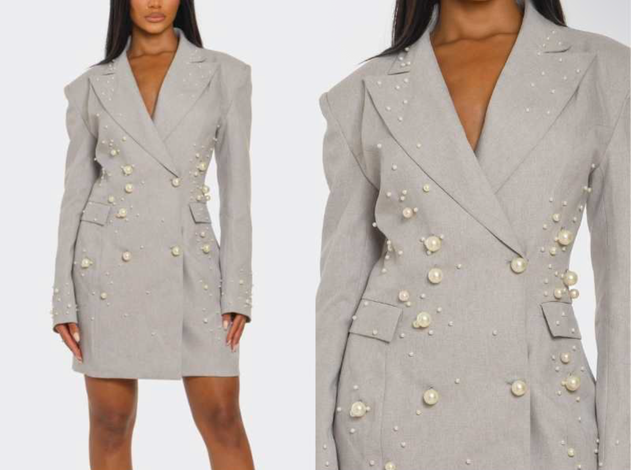 Phaedra Pearl Blazer Dress