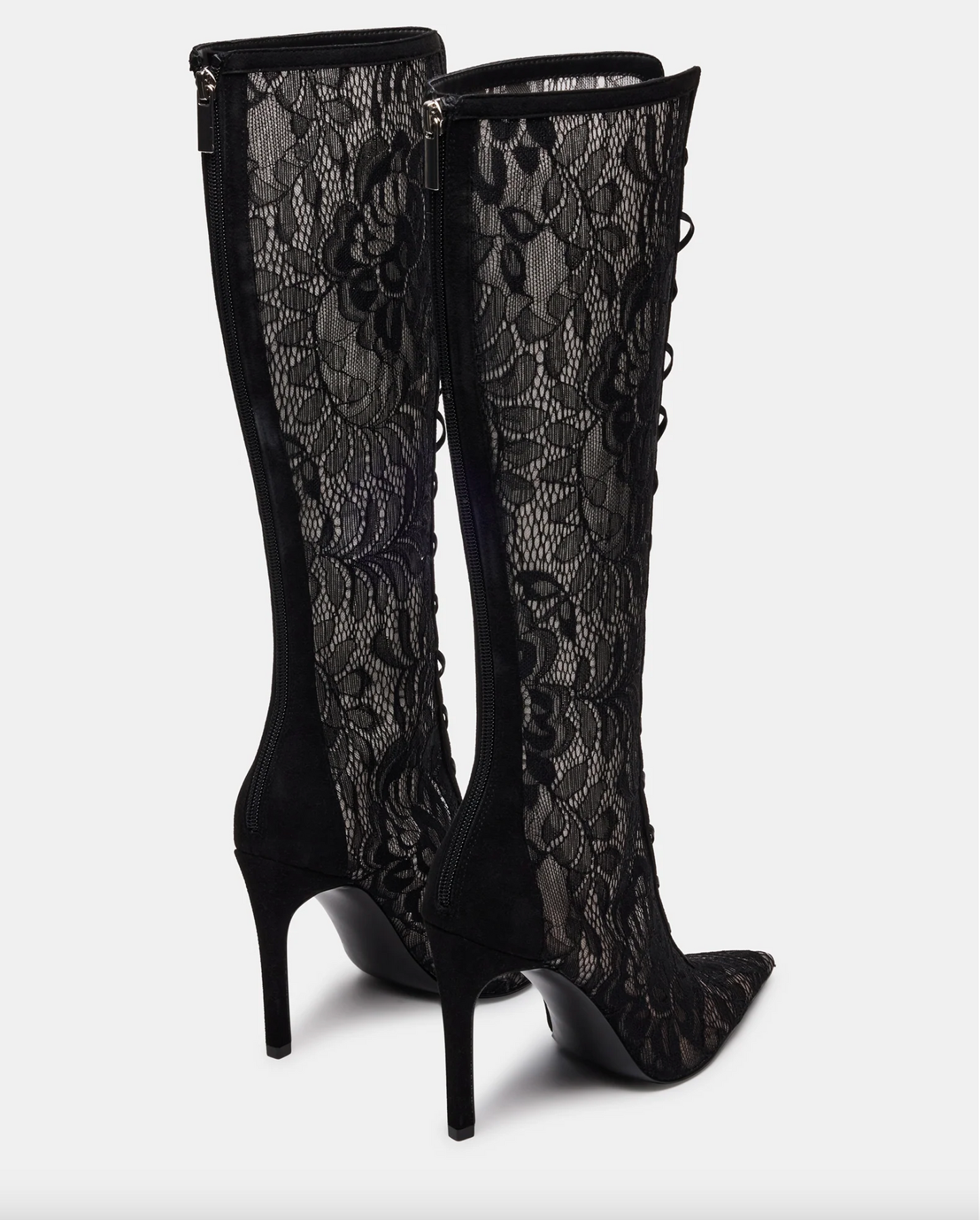 Steve Madden "Maxine" Black Lace Boot