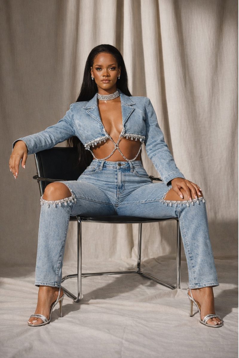 Cloud Denim 2pc Set
