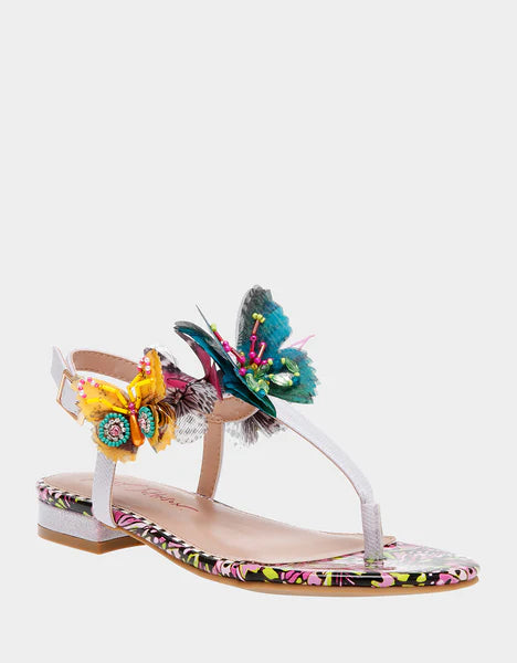 Betsey Johnson “Butterfly” jeweled sandal