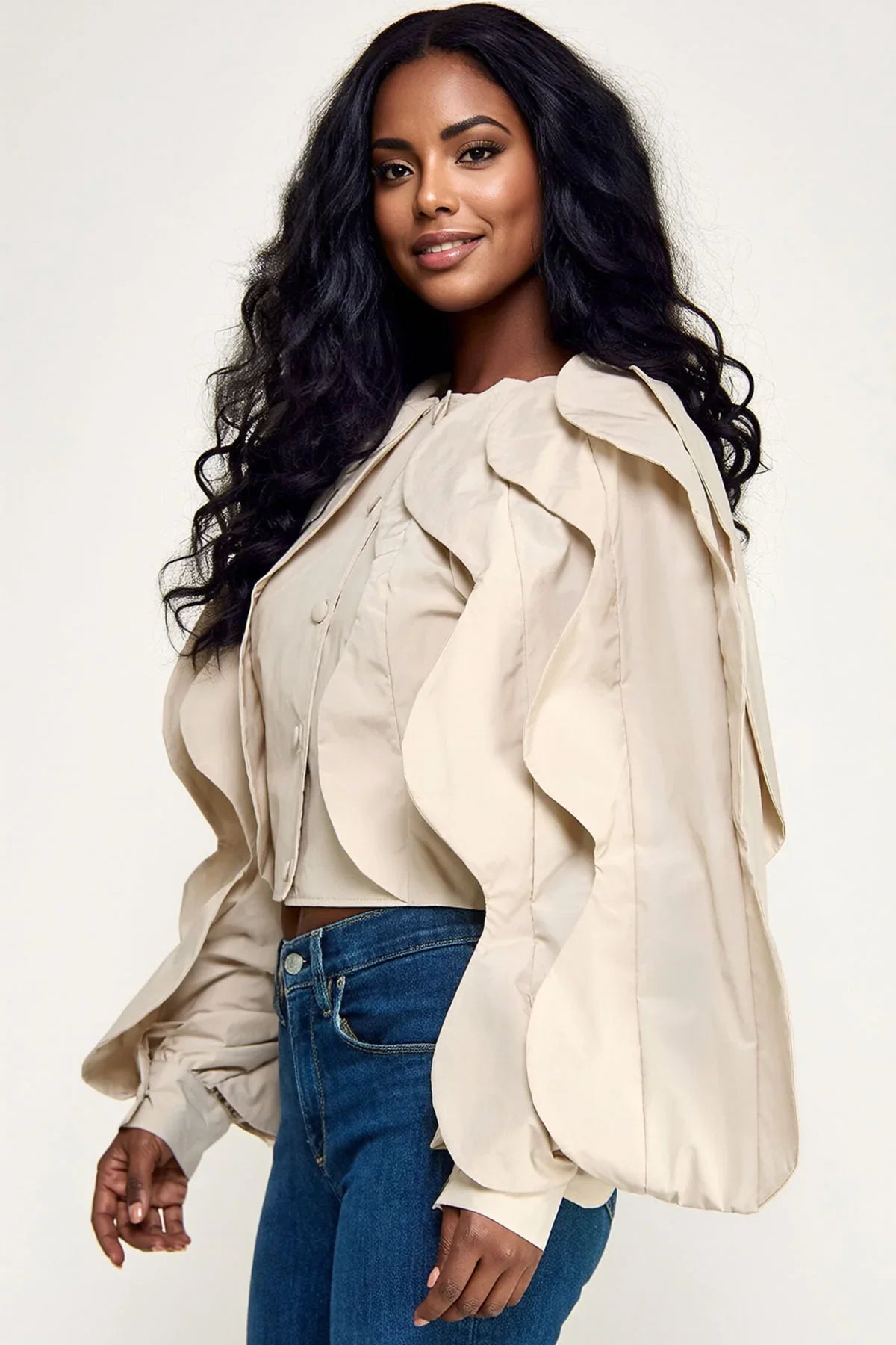 Wave Windbreaker Top