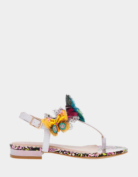 Betsey Johnson “Butterfly” jeweled sandal