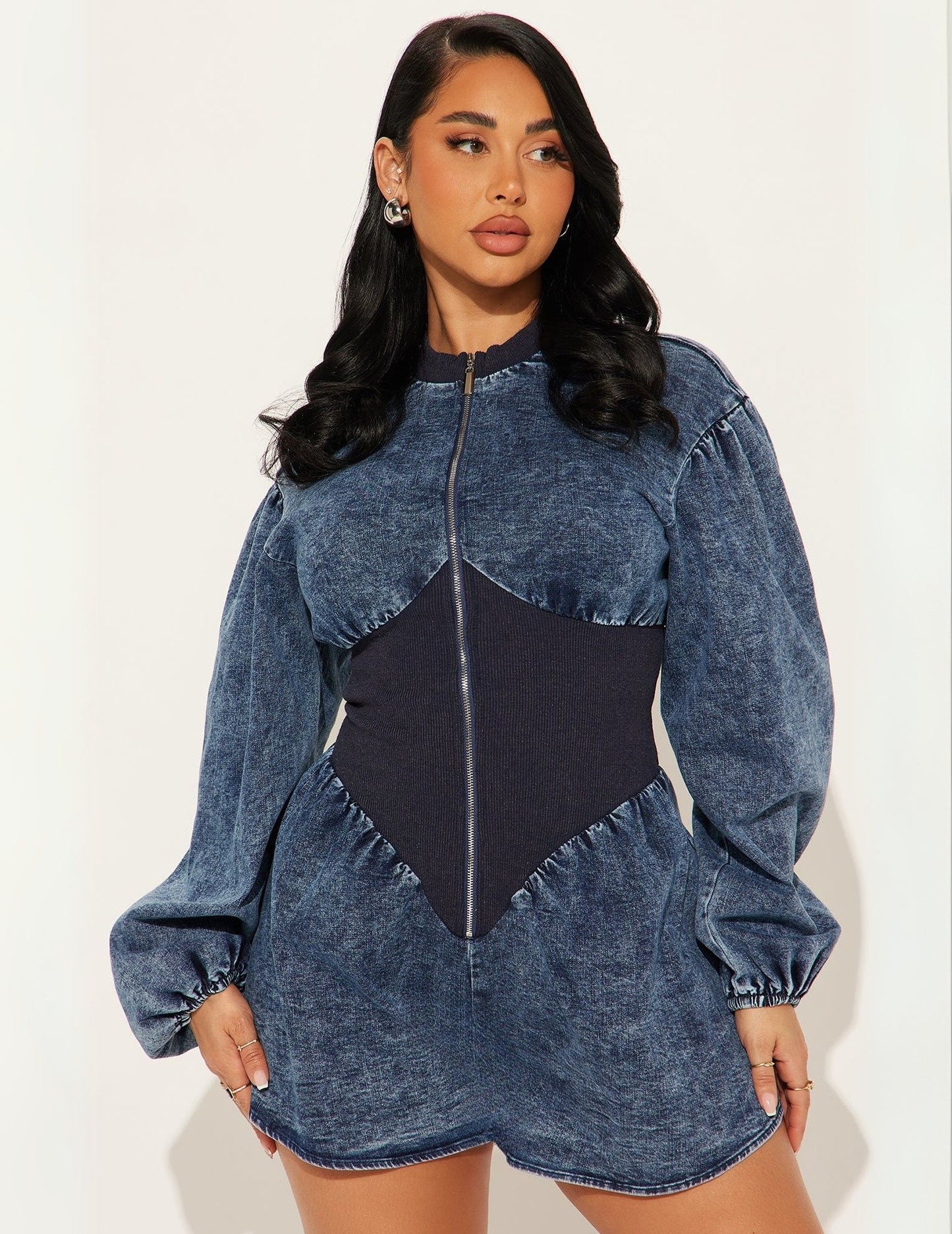 Lyric Denim Skater Dress