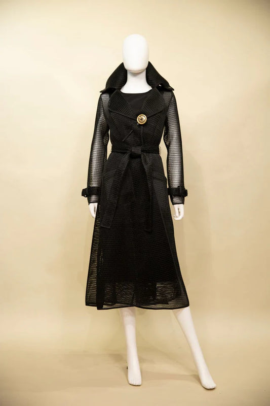 Noir Enchantress Trench Coat