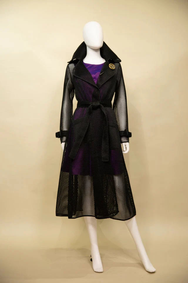 Noir Enchantress Trench Coat
