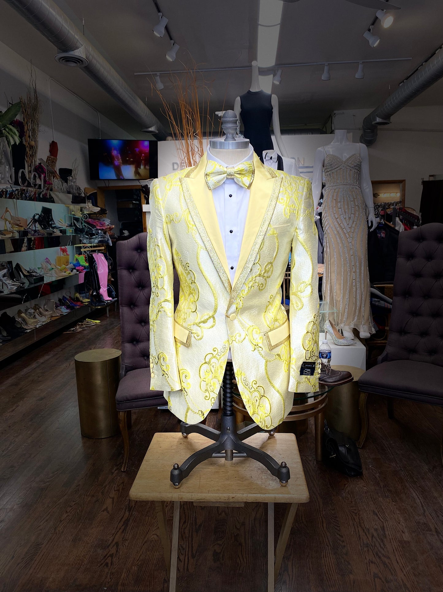 Bumblebee prom tuxedo