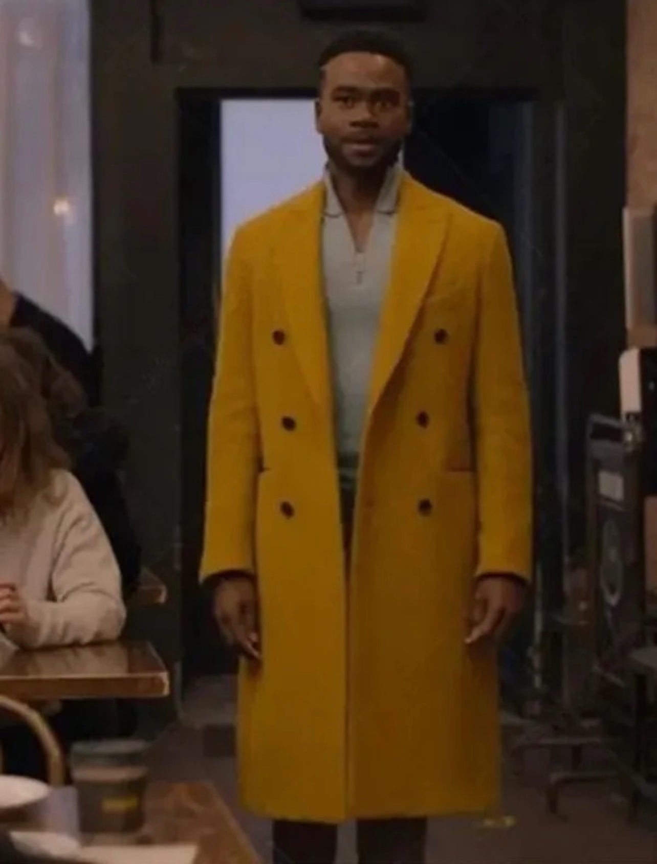 Steelers Yellow Double Breasted Coat
