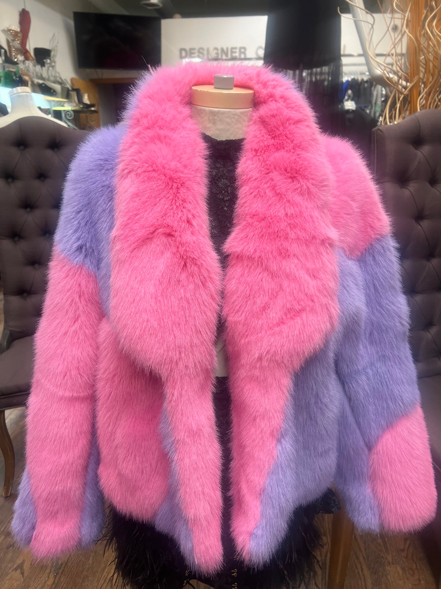 Pink lavender fur