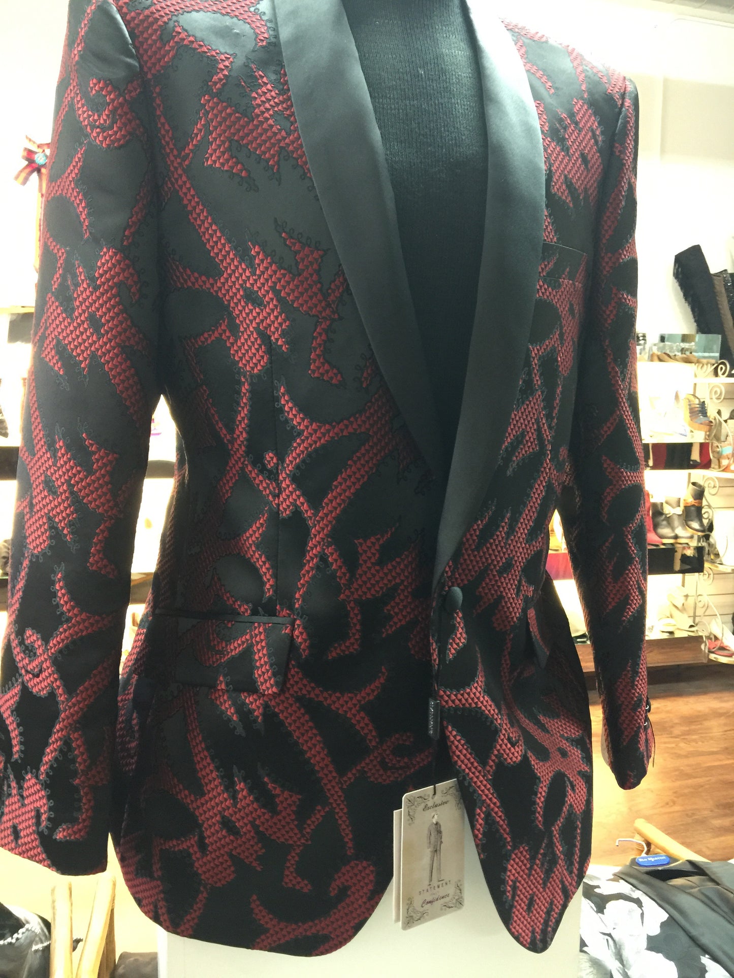 Crimson tux jacket