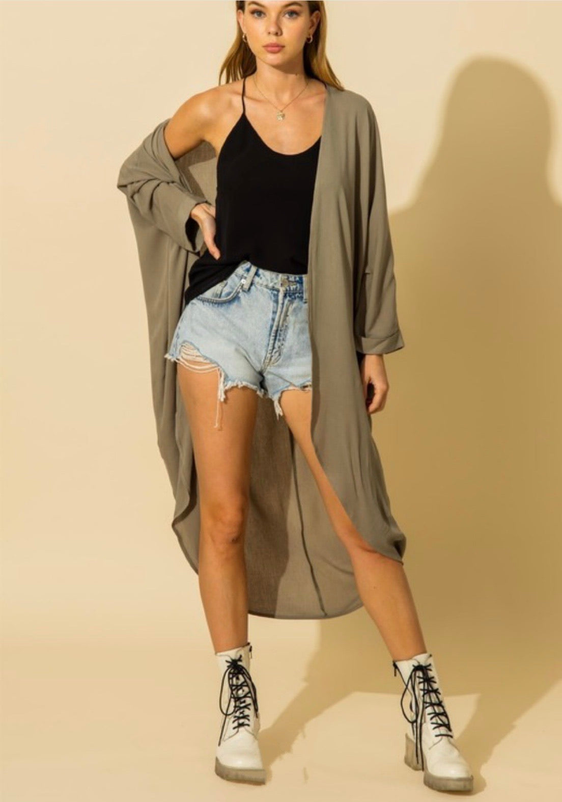 Yani Swim cover up Duster mid length