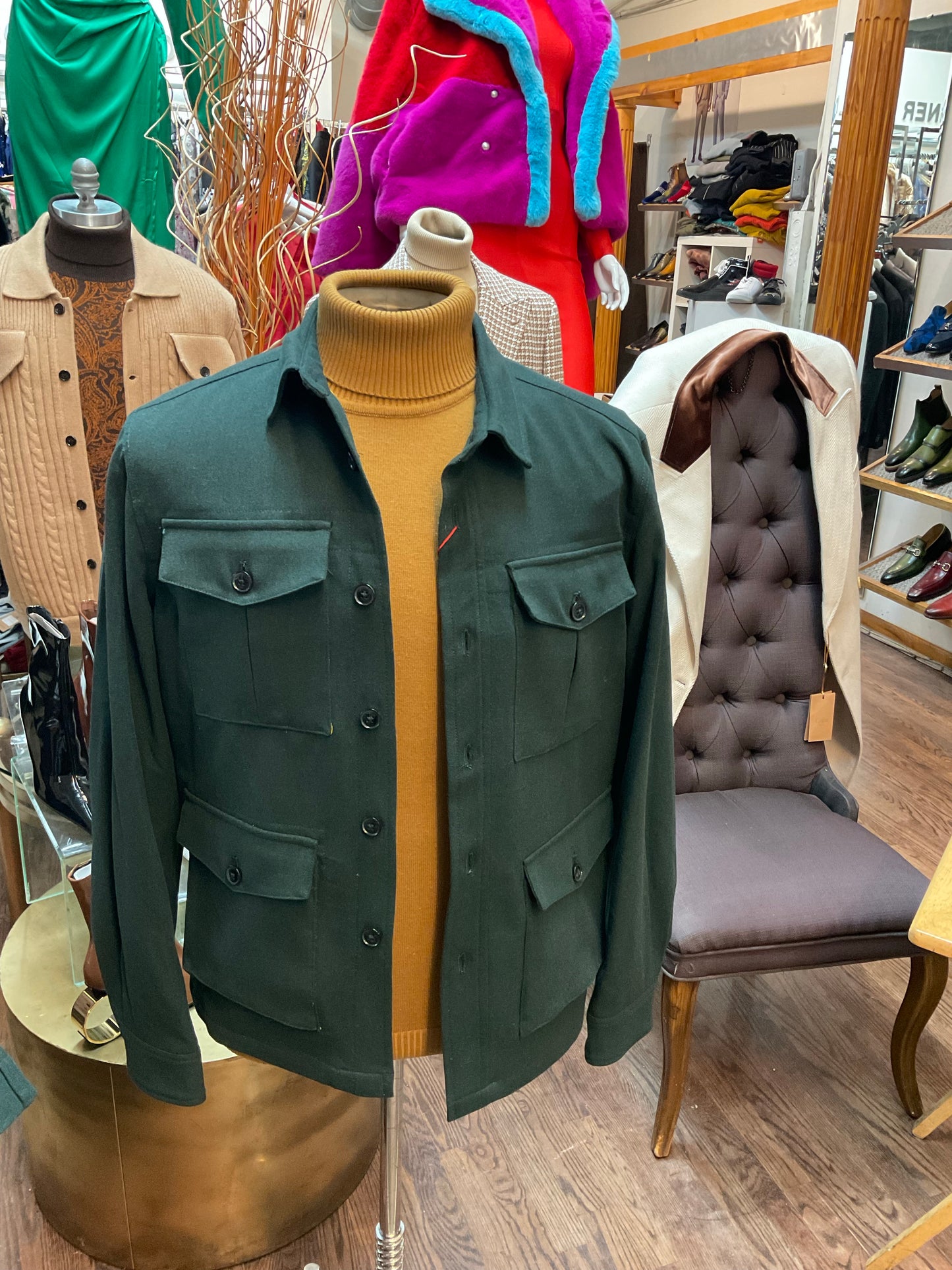 Philadelphia Forest Double Breasted Coat
